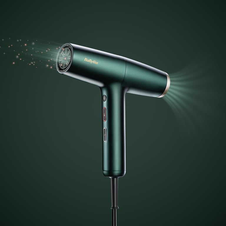 BaByliss Air Power Pro suszarka do włosów 1700 W Złoto, Zielony