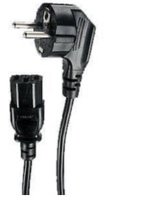 TERRA PS-CABLE Netzkabel Schwarz 1,8 m