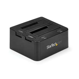 StarTech SDOCK2U33 stacja dokująca do dysków twardych USB 3.2 Gen 1 (3.1 Gen 1) Type-B Czarny