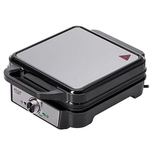 Adler AD 3083 våffeljärn för 4 våfflor, 1200 W, svart, silver