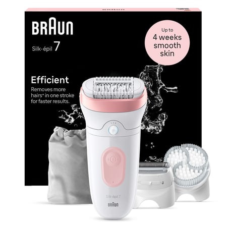 Braun Silk-épil 7 7-060 40 pęset(y) Różowy, Biały
