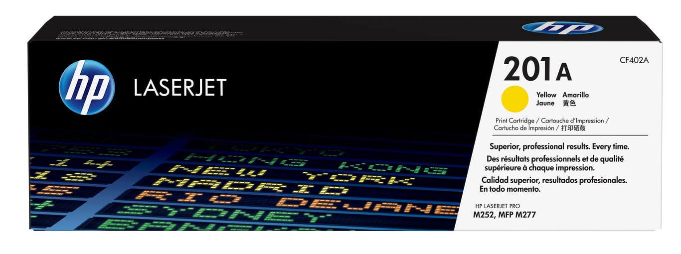 HP 201A oryginalny wkład laserowy, żółty