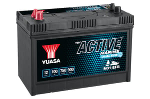 Yuasa M31EFB EFB-Autobatterie (Enhanced Flooded Battery) 100 Ah, 12 V, 750 A, für den Schiffsbereich