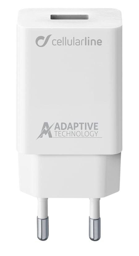 Cellularline 8018080303913 Smartfon, Uniwersalne Biały Prąd przemienny Szybkie ładowanie Wewnętrzna