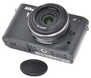 JJC LC-N101 Lens Cap for Digital Camera, Black