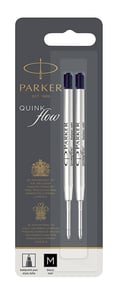 Parker 1950372 Kugelschreiber-Mine, mittel, schwarz, 2 Stück