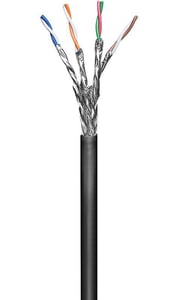 Microconnect KAB024-100 Network Cable, Black, 100 m, Cat6 S/FTP (S-STP)