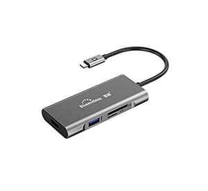 Extra Digital CA913442 huby i koncentratory USB 3.2 Gen 1 (3.1 Gen 1) Type-C 10000 Mbit/s Szary