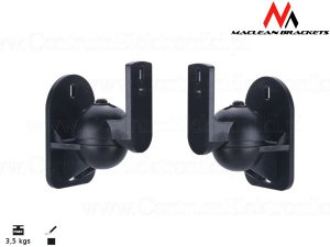 Maclean MC-526 Lautsprecherhalterung Wand Kunststoff Schwarz