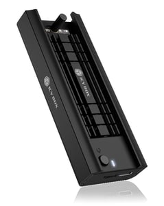 ICY BOX IB-180MC-C31 SSD-hölje Svart M.2