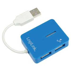 LogiLink USB 2.0 4-Port-Hub 480 Mbit/s Blau