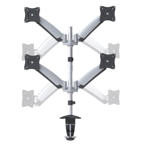 Sopar 23262 Monitor Mount / Stand, 68.6 cm (27"), Desk, Black, Silver