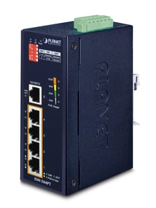 PLANET ISW-504PT Netzwerk-Switch, nicht verwaltet, L2 Fast Ethernet (10/100), PoE-Unterstützung, schwarz
