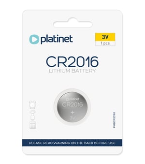 Platinet PMBCR20161 batteri för hemmabruk Engångsbatteri CR2016 Lit