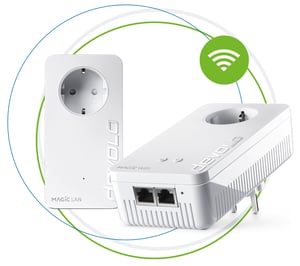 Devolo Magic 2 WiFi Next Starter Kit 2400 Mbit/s Wired LAN & Wi-Fi White 2-pack