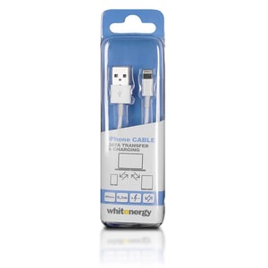 Whitenergy 09978 kabel do telefonu Biały 0,3 m USB A Lightning