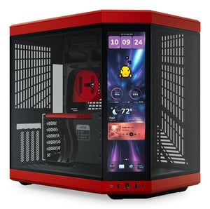 HYTE Y70 Touch Infinite Midi Tower Czarny, Kolor wiśniowy