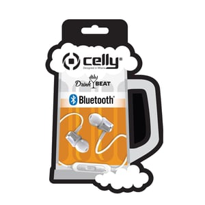 Celly DRINKBHBEERWH Earbuds/Headset Wireless In-Ear Calls/Music Bluetooth White