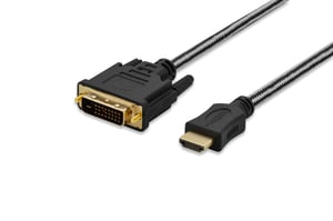 Ednet 84487 adapter kablowy 5 m HDMI DVI-D Czarny