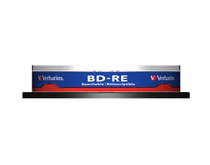 Verbatim BD-RE SL 25 GB 2x, 10-pack i spindel, 10 st.