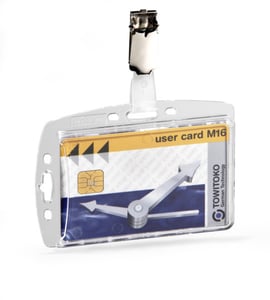 Durable 800519 ID badge and acrylic badge holder, 25 pcs.