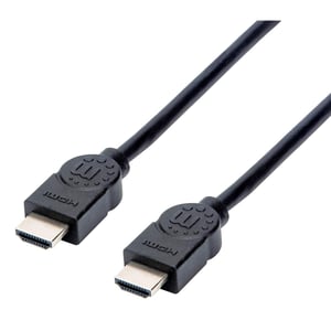 Manhattan 355308 1.5 m HDMI Cable, HDMI Type A (Standard), Black