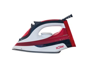 Solac Ionic Expert 2200 Żelazko suche i parowe Płyta ceramiczna 2600 W Czerwony, Biały