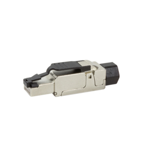 LogiLink MP0040 wtyczka RJ-45 Czarny, Metaliczny