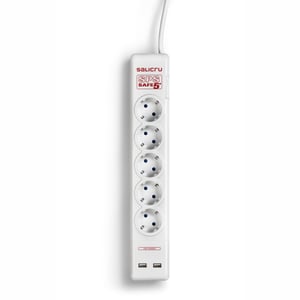 Salicru 680BA000002 Überspannungsschutz Weiß 5 x Netzsteckdose 250 V 1,5 m
