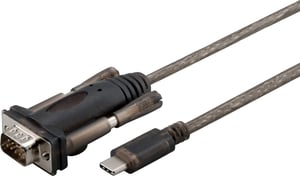 Microconnect USB 3.1 CRS232 Parallelkabel, schwarz, 1 m, USB-C auf DB9