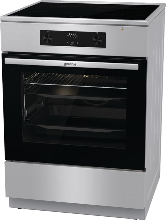 Gorenje GEIT6C60XPG Kuchenka wolnostojąca Prąd elektryczny Płyta indukcyjna strefowa Stal nierdzewna
