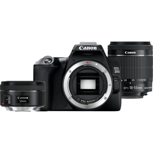 Canon EOS 250D DSLR Kit, 24.1 MP CMOS, 6000 x 4000 px, Black