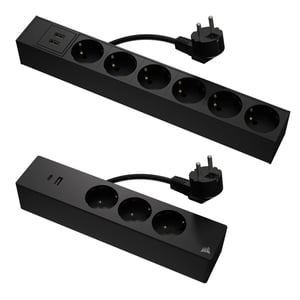 Corsair CF-9500008-EU 6-fach-Netzwerkanschluss-Verteiler, für den Innenbereich, schwarz