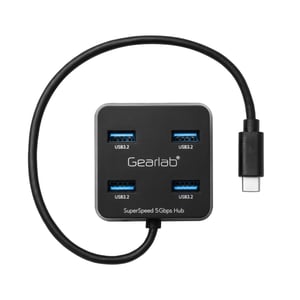 eSTUFF GLB235402 USB 3.2 Gen 1 (3.1 Gen 1) Type-C-hubbar och koncentratorer 5000 Mbit/s Svart