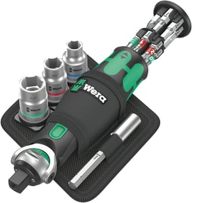 Wera 05004283001 klucz zapadkowy 18 szt. Czarny, Zielony