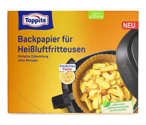 Toppits 1050 Baking Paper, 20 sheets. Beige, 20 cm