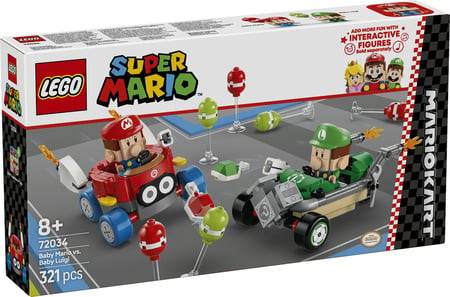 LEGO Super Mario Mario Kart™ – Baby Mario kontra Baby Luigi