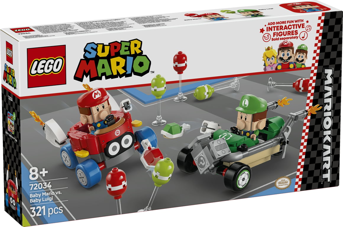 LEGO Super Mario Mario Kart™ – Baby Mario kontra Baby Luigi