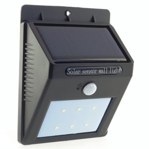PowerNeed SL09P oświetlenie zewnętrzne Oświetlenie zewnętrzne ścienne Niewymienialne źródło światła LED