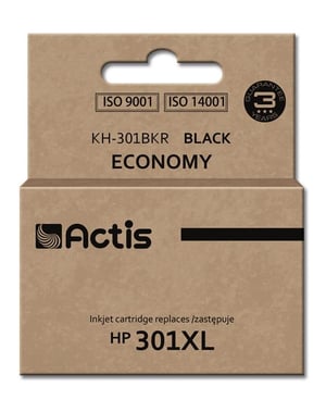 Actis Tusz KH-301BKR (zamiennik HP 301XL CH563EE; Standard; 20 ml; czarny)