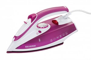 Severin BA3243 2400 W Dry and Steam Iron, Red, White