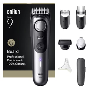 Braun BeardTrimmer 9 80789785 trymer do brody AC/Bateria 20 2 cm Mokry & Suchy Szary
