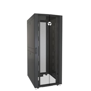 Vertiv VR3150 42U-Rack, freistehendes Rack, schwarz, transparent
