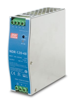 PLANET PWR-120-48 strömförsörjningsmodul 120 W Blå, Grå