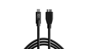 Tether Tools CUC3315-BLK kabel USB USB 3.2 Gen 1 (3.1 Gen 1) 4,6 m USB C Micro-USB B 5 Gbit/s Czarny