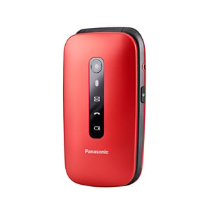 Panasonic KX-TU550 7,11 cm (2,8") röd telefon för nybörjare