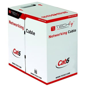 Techly ITP9-RIS-0305 Netzwerkkabel Grau 305 m Cat6 S/FTP (S-STP)