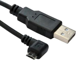 Microconnect USBABMICRO3ANG USB Cable, USB 2.0, 3 m, Micro-USB B to USB A, Black