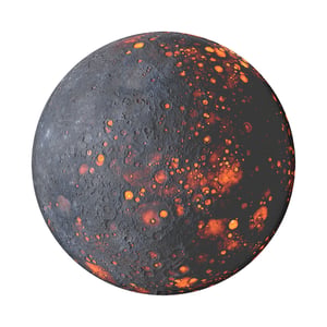 PopSockets 801007 hållare för mobiltelefon/smartphone Svart, Orange