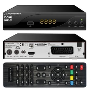 Esperanza EV105P set-top box (STB) Kabel. Svart
